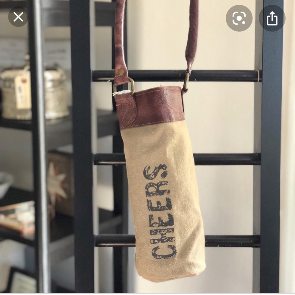 Mona B wine tote bag upcycled. nwot